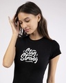 Shop Stay Strong Half Sleeve T-shirt-Front