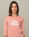 Shop Stay Strong Round Neck 3/4th Sleeve T-Shirt-Front