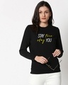Shop Stay True Fleece Sweatshirt Black-Front