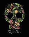 Shop Stayin Alive Skull Half Sleeve T-Shirt-Full