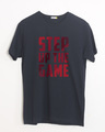 Shop Step Up The Game Half Sleeve T-Shirt-Front