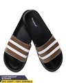 Shop Stipey Brown Adjustable Men's Slider-Front