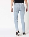 Shop Stone Blue Mid Rise Stretchable Men's Jeans-Full