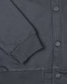 Shop Stone Grey Buttoned Bomber Jacket