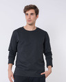 Shop Stone Grey Full Sleeve T-Shirt-Front
