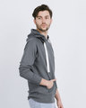 Shop Stone Grey Melange Fleece Sweater-Design