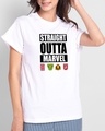 Shop Straight Outta Marvel Boyfriend T-Shirts (AVL)-Front