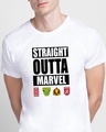 Shop Straight Outta Marvel Men's Printed T-Shirt-Front