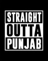 Shop Straight Outta Punjab Half Sleeve T-Shirt
