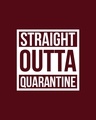 Shop Straight Outta Quarantine Boyfriend T-Shirt-Full