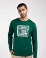 Shop Straight Outta Quarantine Full Sleeve T-Shirt-Front
