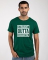 Shop Straight Outta Quarantine Half Sleeve T-Shirt-Front