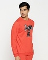 Shop Streetpop Fleece Sweatshirt Smoke Red-Design