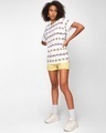Shop Women's White All Over Mickey Printed T-shirt-Full