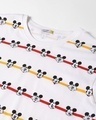 Shop Women's White All Over Mickey Printed T-shirt