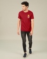 Shop Stripe Pocket Pooh Half Sleeve T-Shirt (DL)-Full