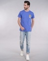 Shop Stripe Pocket Pooh Half Sleeve T-Shirt (DL)-Full