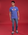 Shop Striped Captain America Half Sleeve T-Shirt (AVL)-Full