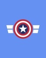 Shop Striped Captain America Printed Badge (AVL) Round Neck Vest