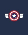 Shop Striped Captain America Printed Badge Fleece Hoodies (AVL)-Full