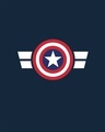Shop Striped Captain America Printed Badge Vest (AVL)-Full