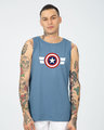Shop Striped Captain America Vest (AVL)-Front