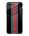 Shop Striped Premium Glass Cover For iPhone 7 (Impact Resistant, Matte Finish)-Front