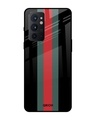 Shop Striped Premium Glass Cover For OnePlus 9RT (Impact Resistant, Matte Finish)-Front