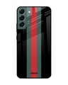 Shop Striped Premium Glass Cover For  S22 Plus 5G(Impact Resistant, Matte Finish)-Front