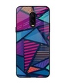 Shop Structural Abstract Premium Glass Case for OnePlus 6T (Shock Proof, Scratch Resistant)-Front