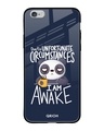 Shop Struggling Panda Typography Premium Glass Cover For iPhone 6 (Impact Resistant, Matte Finish)-Front
