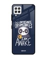Shop Struggling Panda Typography Premium Glass Cover For  A22(Impact Resistant-Front