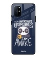 Shop Struggling Panda Typography Premium Glass Cover For OnePlus 8T (Impact Resistant, Matte Finish)-Front