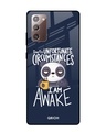 Shop Struggling Panda Typography Premium Glass Cover For Samsung Galaxy Note 20(Impact Resistant-Front