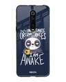 Shop Struggling Panda Typography Premium Glass Cover For Xiaomi Redmi K20 Pro (Matte Finish)-Front