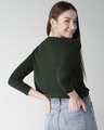 Shop Green Solid Crop Shrug-Design