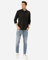 Shop Men Black Solid Classic Shirt-Full