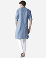 Shop Men Blue Solid Denim Pathani Kurta-Design