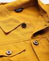 Shop Men's Mustard Yellow Solid Denim Jacket
