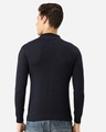 Shop Men Navy Blue Solid Pullover Sweater-Design