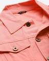 Shop Men's Pink Solid Denim Jacket