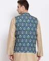 Shop Men's Blue Floral Printed Nehru Jacket-Design