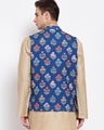 Shop Men's Blue Floral Printed Nehru Jacket-Design