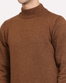 Shop Men's Brown  Regular Fit Sweater-Full