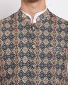 Shop Men's Green Printed Nehru Jacket