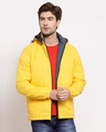 Shop Men's Yellow Regular Fit Jacket-Full