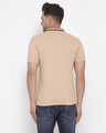 Shop Men's Beige Short Sleeves Casual T-shirt-Design