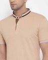 Shop Men's Beige Short Sleeves Casual T-shirt