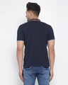 Shop Men's Navy Blue Short Sleeves Casual T-shirt-Design
