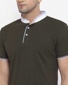 Shop Men's Olive Short Sleeves Casual T-shirt
